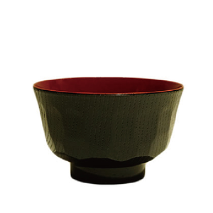 KOHBEC Japanese-Style Soup Bowl with Hexagonal Pattern