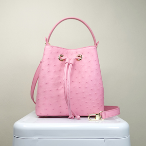 【M2nd】 Ostrich Bucket Bag