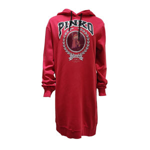 PINKO紅色帽Ｔ洋裝