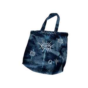 Denim shoulder bag dark blue (XL)