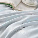 【Betrise】Cute pet wandering story | C Energy Series 100% Austrian Tencel™ Light-quenched Graphene Four-piece Duvet Bedding Set-Double, , large