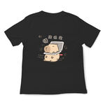 JZ TEE 卡皮巴拉 水豚君-情緒穩定 印花短袖T恤, , large