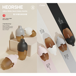【HEORSHE】寬口矽膠仿母乳奶瓶(160ml)-鯨魚灰, , large