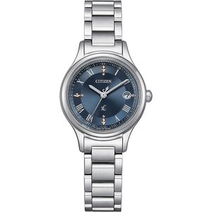 CITIZEN 星辰 XC 輕奢光 深邃藍 超級鈦 光動能電波女錶 ES9490-61L