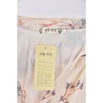 (S) 碎花無袖杏色洋裝二手衣, , large