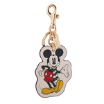 COACH X Disney米奇造型吊飾/鑰匙圈/白色, , large