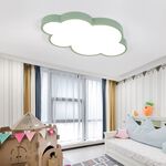 【H&R安室家】 棉花雲朵 智能LED吸頂燈 (附遙控器可調明暗及色溫 ) ZA0210(2色任選）, , large