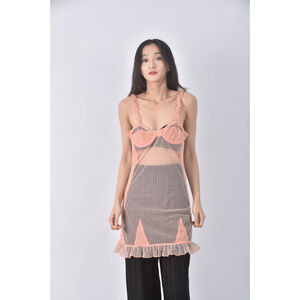 (S) pinko點點粉色洋裝二手衣