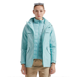 12145126女款中長版羽絨兩件式外套／衝鋒衣／最輕量、最亮眼的登山外套