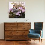 【御畫房】花開吉祥 國家一級畫師手繪油畫80×80cm(VF-187), , large
