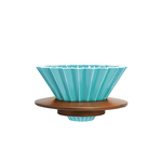 ORIGAMI Dripper S with Wooden Holder (Matt Beige), , large