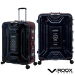 【PANTHEON PLAZA】展示品限量出清 V-ROOX ARCH 25吋 便利上下手把硬殼鋁框行李箱 ARCH-59226 藍黑/金框, 藍黑/金框, large