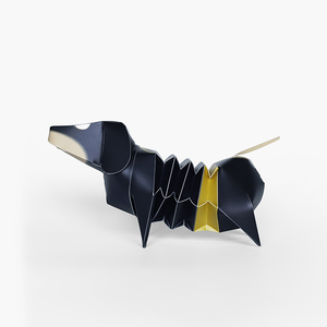 GeckoDesign Dachshund Coin Bank (Batman Black)