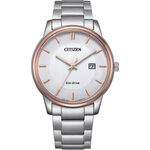 CITIZEN 星辰 光動能經典手錶-白/40mm BM6979-74A, , large