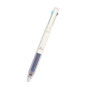 【龍品文創】筆樂 PC4862 輕握3色中性筆-白桿