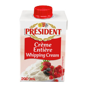 總統牌動物性鮮奶油(每罐約200ml x 3)