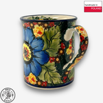 【SOLO Vintage】Cerraf Polish Pottery 280ml Mug Where Flowers Bloom Deeply Series Made in Poland, , large