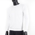 Puma 男 基本系列 No.1 Logo圓領衫 長袖上衣 亞洲版 素面 簡約 白 福利品 [59299713], , large