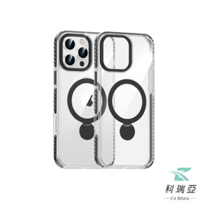iPhone 16 Pro- 6.3'' Crystal Shield High-Transparency Sound-Enhancing Stand - Black