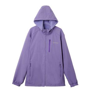 防風防水雙面穿保暖女外套-紫色M