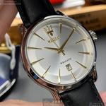 [星晴錶業]MASERATI手錶,42mm,R8851118002白色錶面銀錶殼深黑色真皮皮革錶帶款, , large