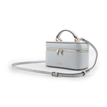 FURLA Camelia 素面皮革手提/斜背迷你化妝包/淺藍色, , large