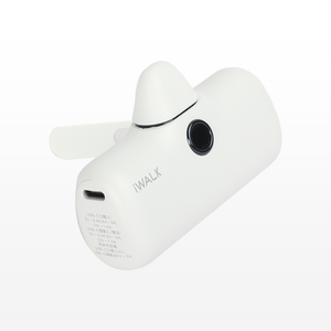 【古敬有限公司】iWALK 五代PRO 支架快充版 直插式行動電源 18W / 5000mAh / Lightning / 白晝