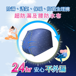 【Clany可蘭霓】 台灣製涼感竹炭遠紅外線印花抑菌消臭M-XL防漏生理褲 英國藍 2235-57, , large