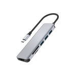 【WiWU】Alpha系列 USB-C HUB 七合一多功能集線器A731HC, , large