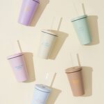 【Oolab 良杯製所】550ml 冰淇淋系列 陶瓷易潔層吸管杯 (六色), , large