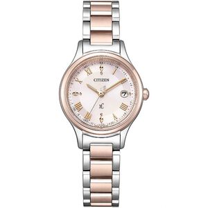 CITIZEN 星辰 XC 輕奢光 櫻花粉紅金 超級鈦 光動能電波女錶 ES9496-64W