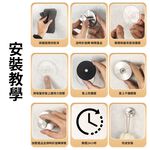 【APEX】不鏽鋼真空免打孔吸盤掛勾 銀色 2入組, , large