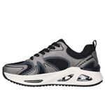 Kixpress-Skechers Uno Ego 女 運動休閒鞋 增高 舒適 穿搭 灰 黑 [177474GUBK], , large