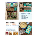 官方直營【Souper Cubes】多功能食品級矽膠保鮮盒2格_湖水綠(500ML/格), , large