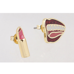 COACH Coach X Tom Wesselmann 嘴唇及唇膏造型針式耳環/紅色, , large
