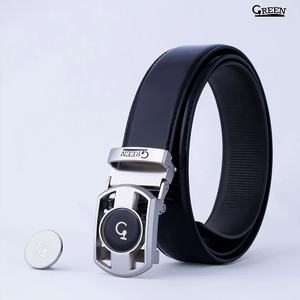 Green Golf Belt PU Glossy Black