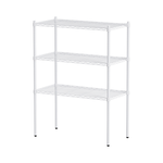 【Y HOUSE】90x45x120cm Lightweight Three-layer Iron Rack Iron Rack Shelf-Painted White, , large