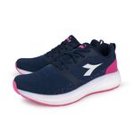 DIADORA迪亞多那 專業避震慢跑女鞋 女運動鞋 慢跑鞋 飛織 高彈 緩震 保護後跟 耐磨 止滑 黑玫瑰金 丈青桃紅, , large