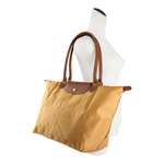 LONGCHAMP L號長把LE PLIAGE摺疊水餃包(鹿褐色), , large