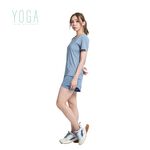 【AREX YOGA】 AS-7410瑜珈服 瑜珈短袖 女上衣 挖背上衣 冰絲衣 涼感衣 吸排衣 短袖上衣 女短袖, , large