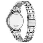 CITIZEN 星辰 光動能大三針時尚女錶 送禮-銀x白/34mm EM0411-71A, , large