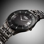 CITIZEN 星辰 光動能紳士超薄經典手錶 禮推薦-黑/36.2mm AR3017-58E, , large