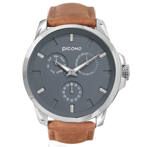 【PICONO】NO.91 collection minimalist fashion watch- Blue Green / Leather NO-9104