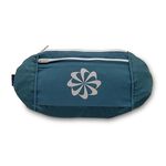 NIKE CHALLENGER腰包(大) 隨身包 休閒 慢跑 戶外運動 反光 雙層拉鍊 輕量 透氣 乾爽 舒適 藍綠 黑, , large