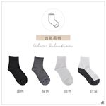萊卡細針編織學生襪-直紋短襪 P261, , large