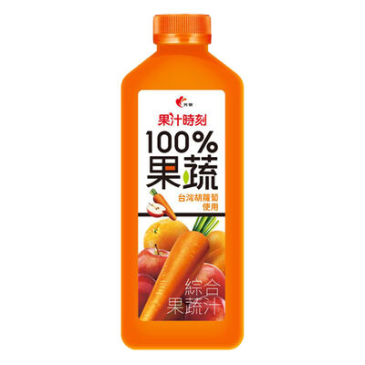 光泉果汁時刻-100％綜合果蔬汁800ml