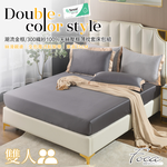【FOCA】 Taste of Gray | 300-Weave 100% Tencel Pressed Frame Pillowcase and Fitted Sheet Set - Single, , large