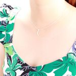 【Angel & Me】Crescent Moon (small) s925 sterling silver necklace Birthday gift, , large