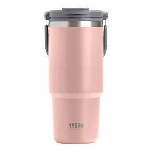 〔佳美能〕TYESO 304不鏽鋼 隨行杯 1050ml 保溫 保冰 保熱 雙層真空 時尚便攜 汽車杯座設計