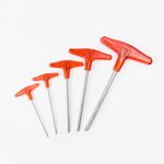 日式T型六角板手 台灣製 紅柄S2 1.5mm~10mm 強力型 內六角 六角棒, , large